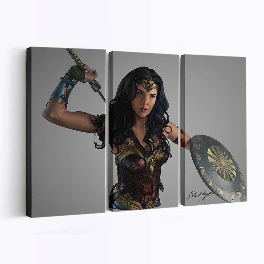 Wonder Woman Paint Art Leinwandbilder | Wanddeko