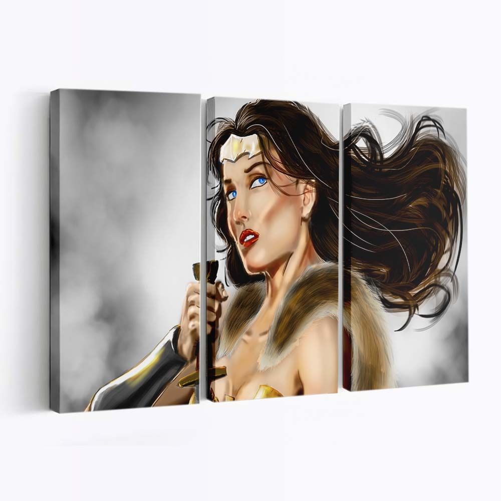 Wonder Woman Paint Artwork Leinwandbilder | Wanddeko