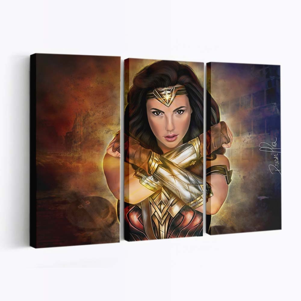wonder Woman Paint Art 2 Leinwandbilder | Wanddeko
