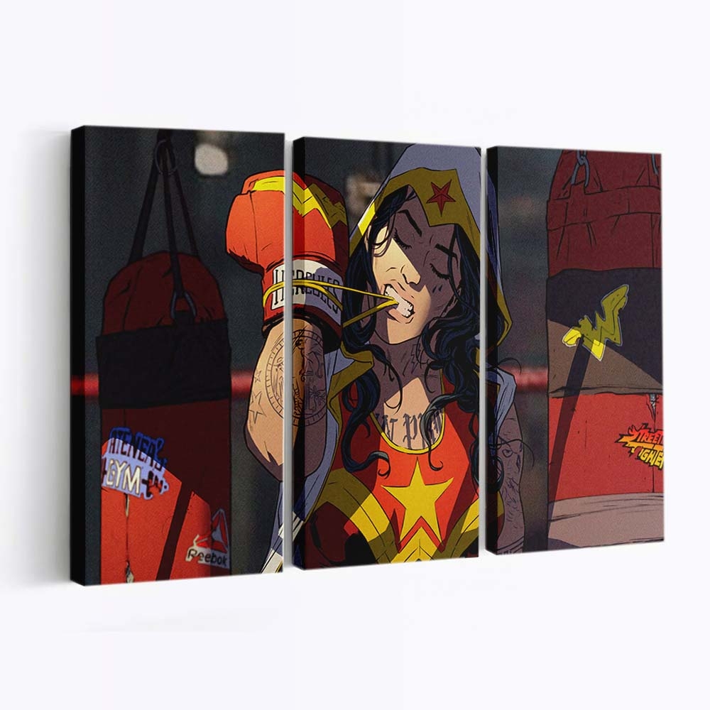 Boxer Wonder Woman Leinwandbilder | Wanddeko
