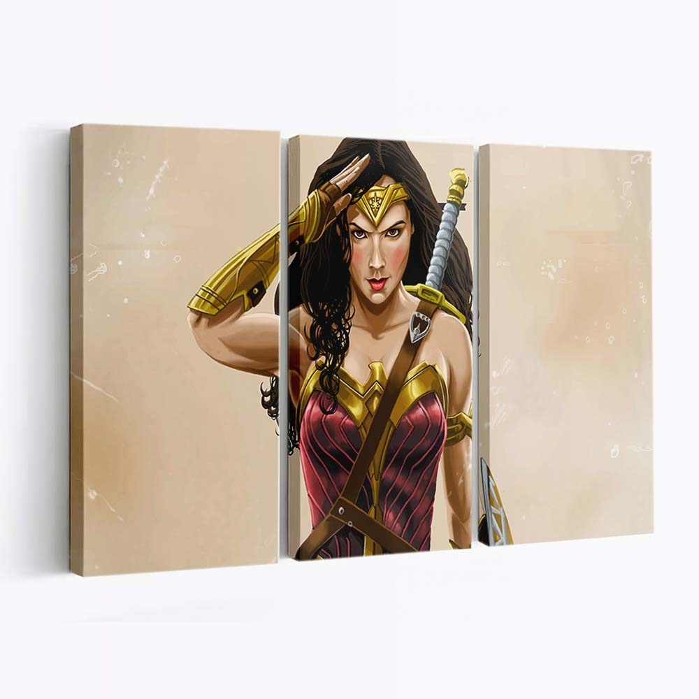 Wonder Woman 2020 4 Leinwandbilder | Wanddeko