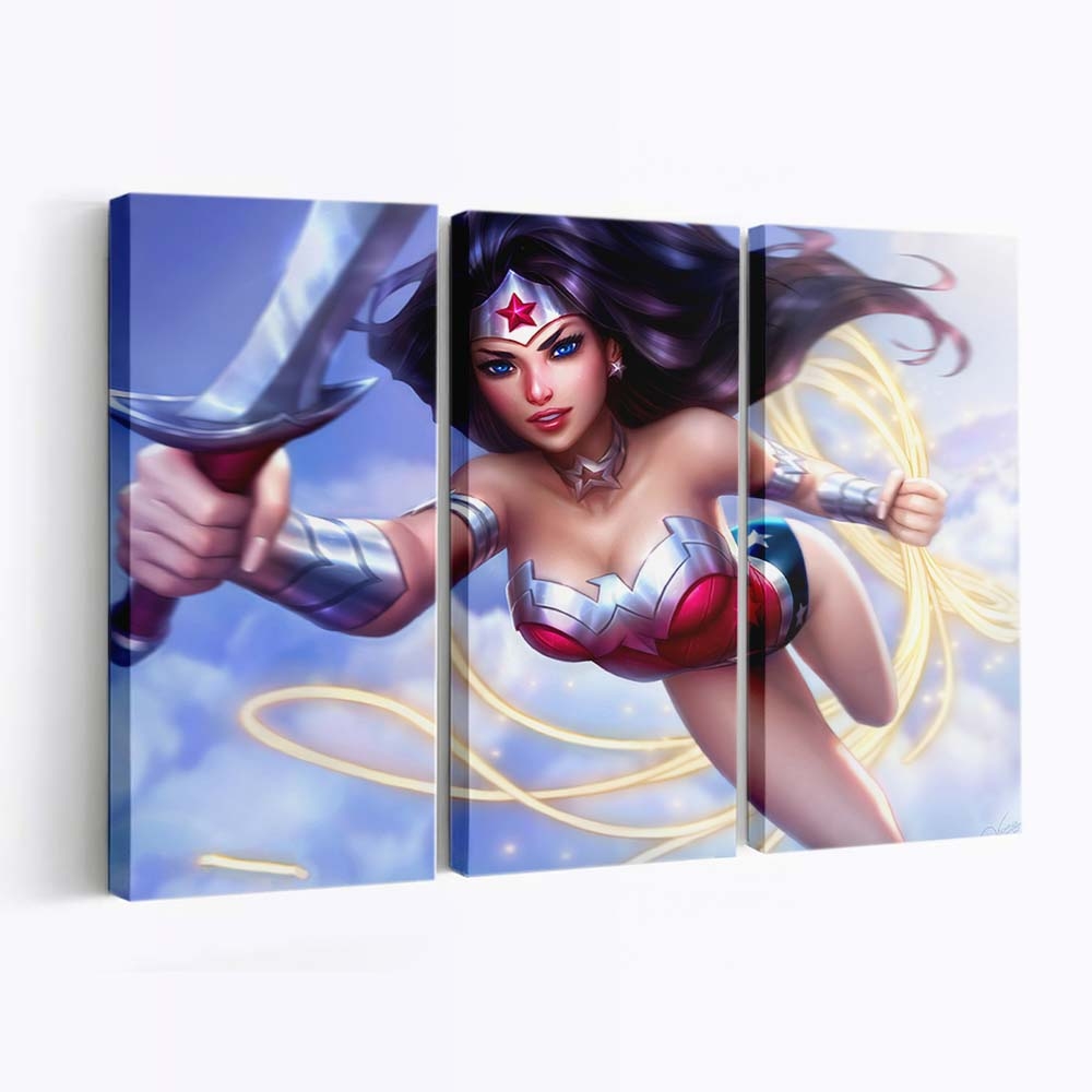 Wonder Woman Fantasy Leinwandbilder | Wanddeko