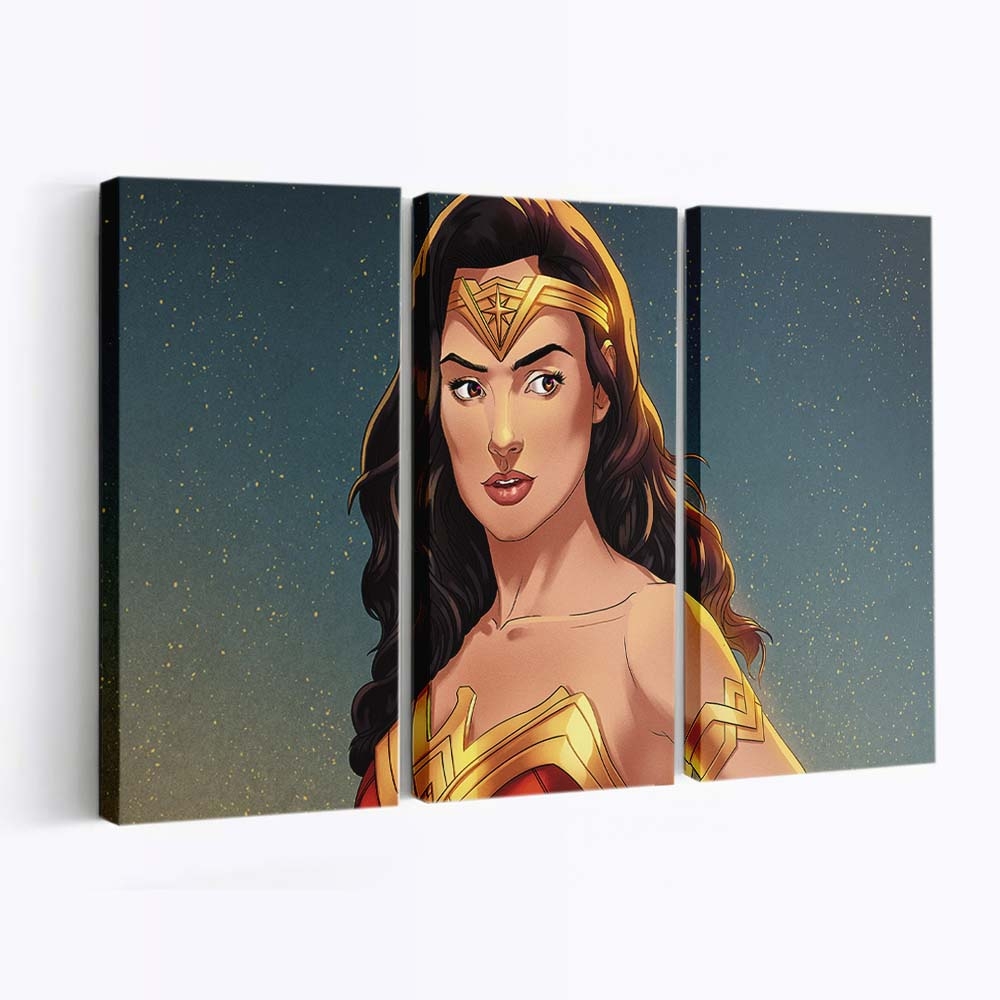 Wonder Woman Gal Gadot 2020 Artwork Leinwandbilder | Wanddeko