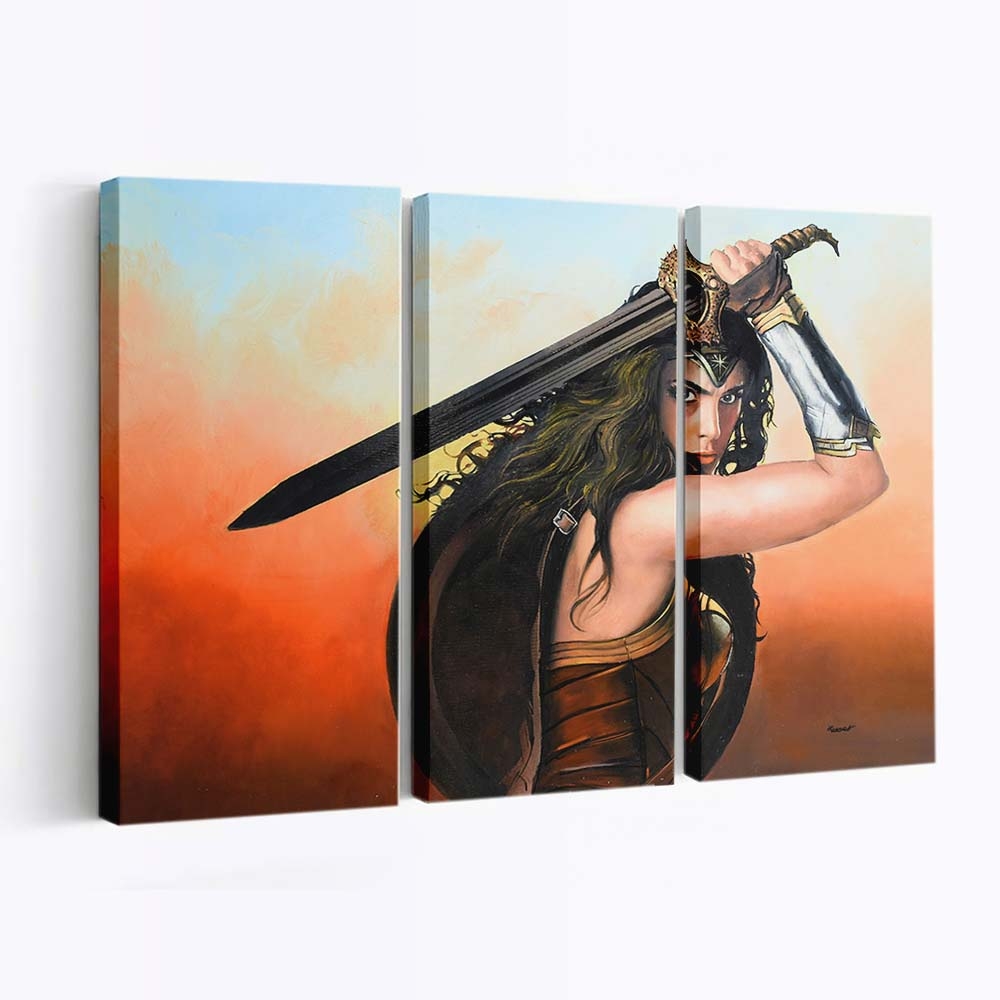 Wonder Woman Gal Gadot 4 Leinwandbilder | Wanddeko