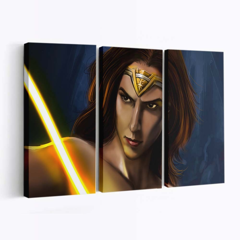 Wonder Woman Gal Sketch Art Leinwandbilder | Wanddeko