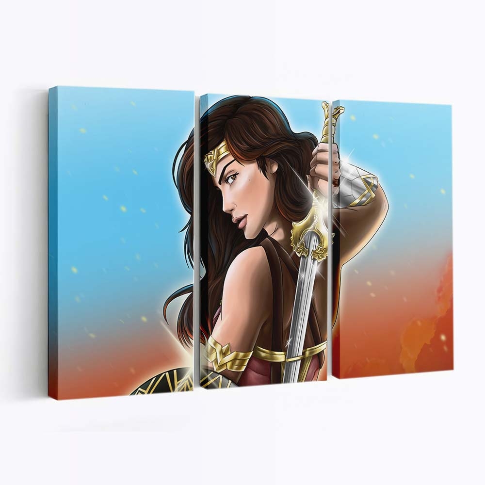 Wonder Woman God Killer Sword Leinwandbilder | Wanddeko
