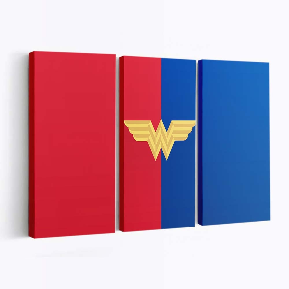 Wonder Woman Old Logo Minimal Leinwandbilder | Wanddeko