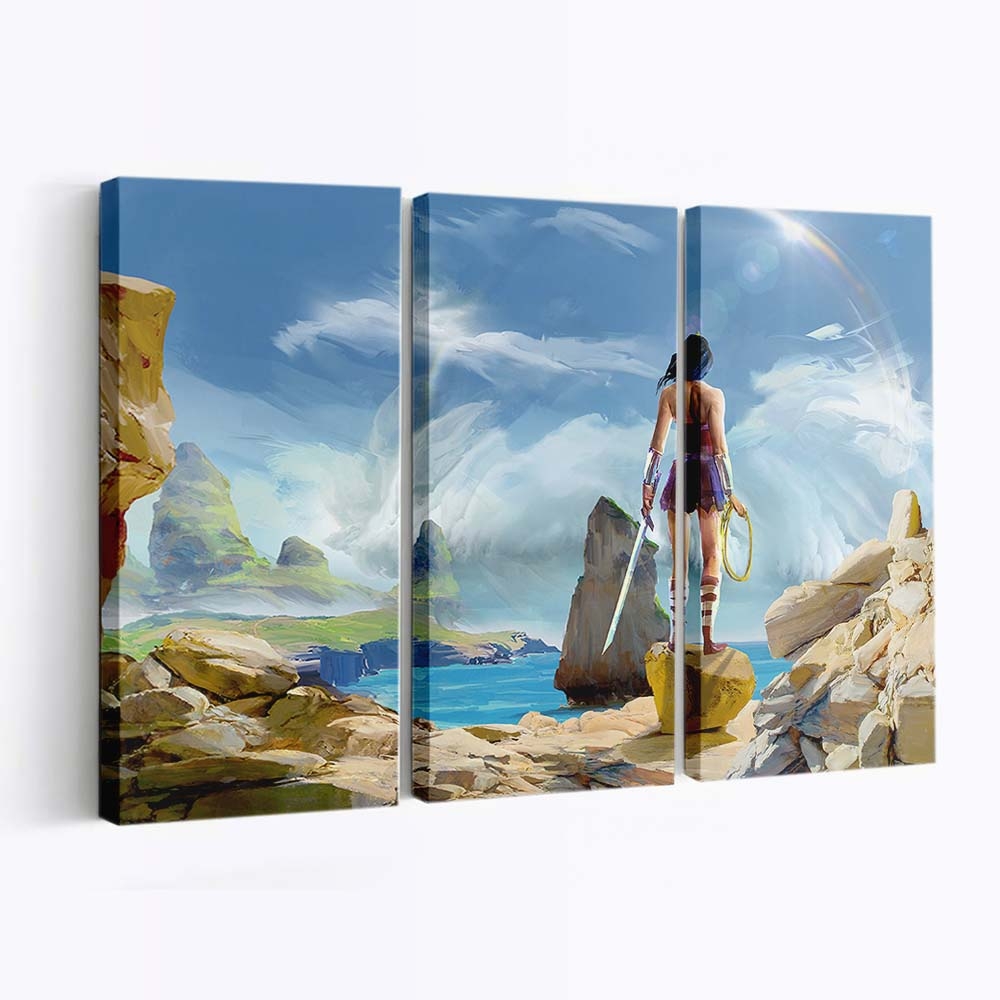 Wonder Woman Paint Art 3 Leinwandbilder | Wanddeko