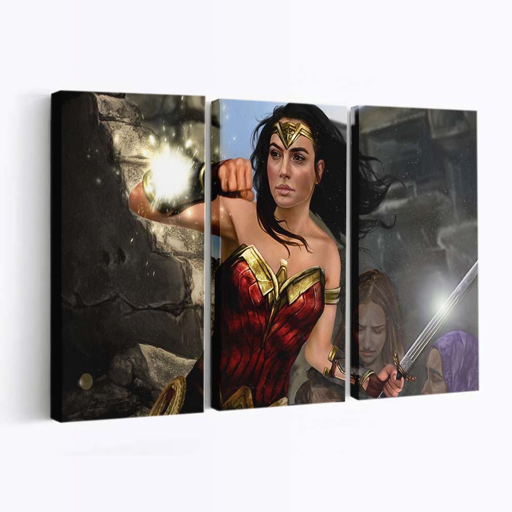 Wonder Woman Paint Art 4 Leinwandbilder | Wanddeko