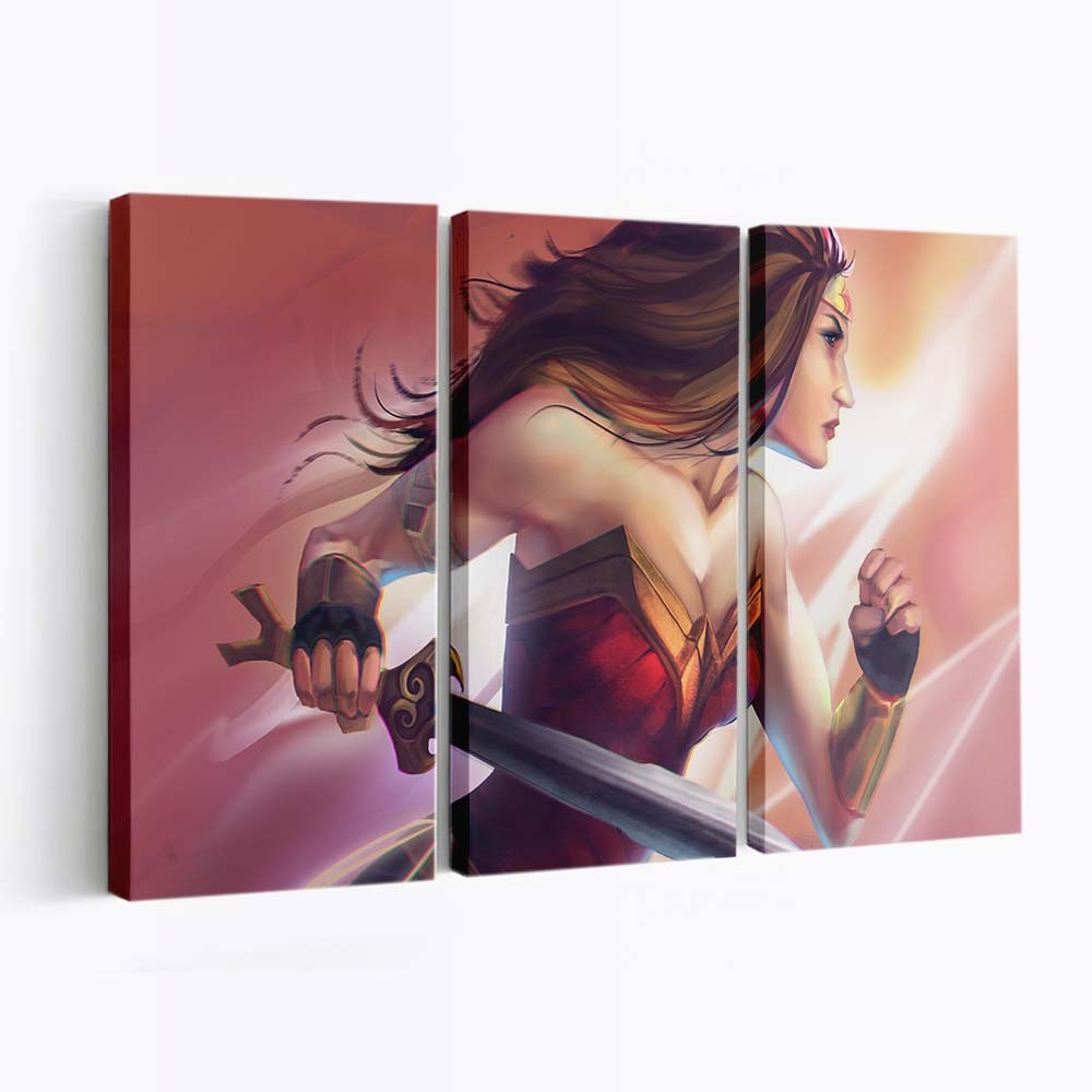 Wonder Woman Paint Art 5 Leinwandbilder | Wanddeko