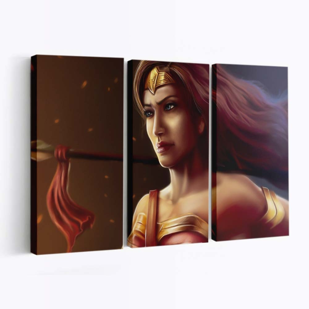 Wonder Woman Ready To Fight Leinwandbilder | Wanddeko