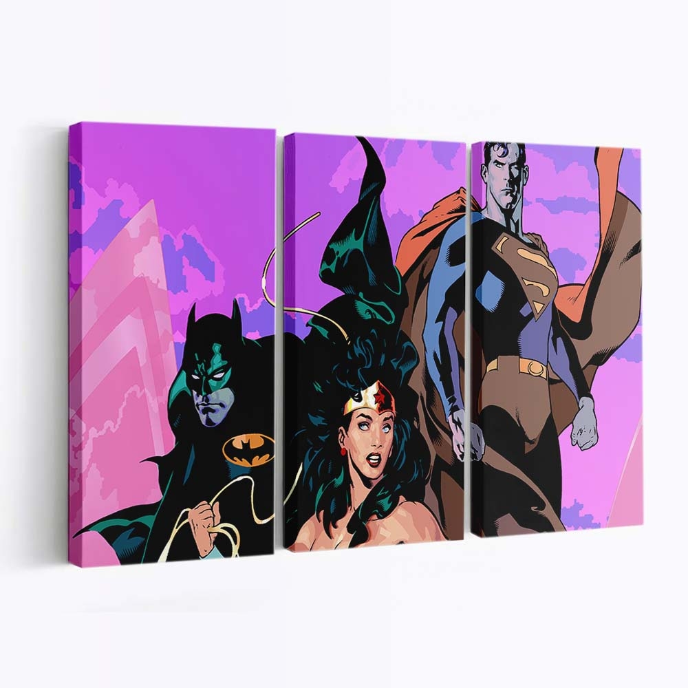 Wonder Woman Superman Batman Leinwandbilder | Wanddeko