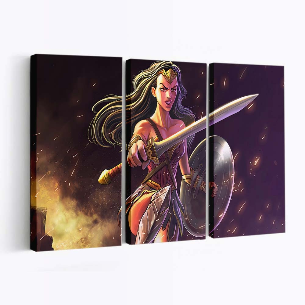 Wonder Woman Sword And Shield Leinwandbilder | Wanddeko