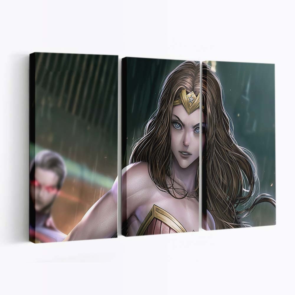 Wonder Woman Trinity Fanart Leinwandbilder | Wanddeko
