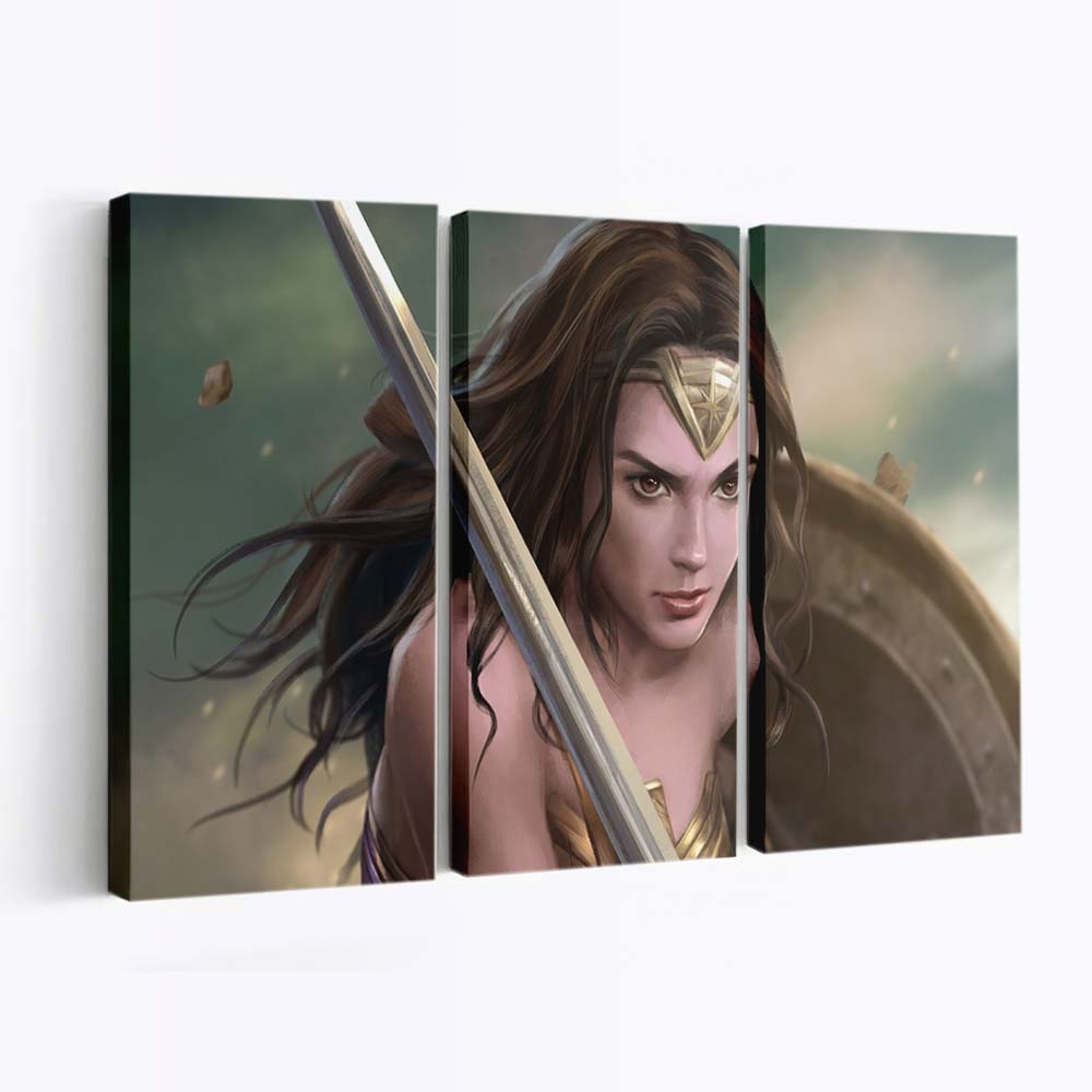 Wonder Woman Warrior Art Leinwandbilder | Wanddeko