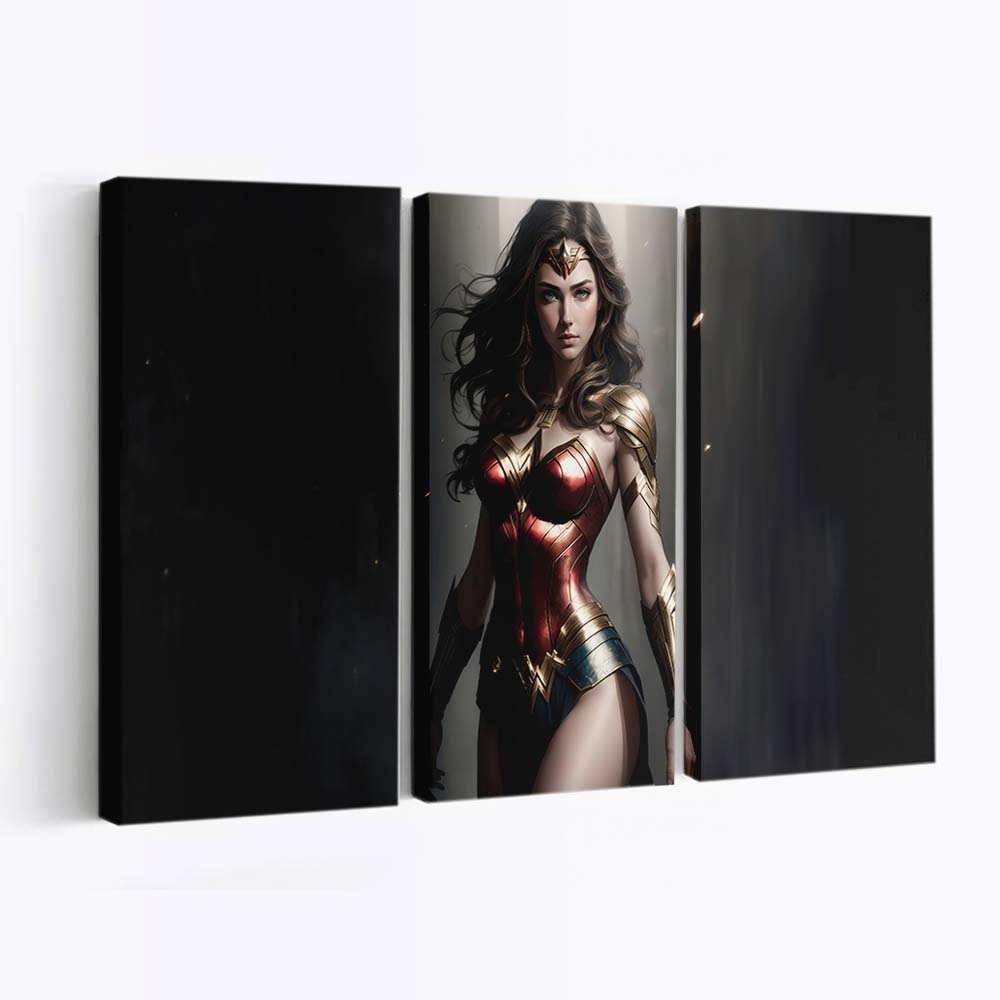 Wonder Woman Warrior For Justice Leinwandbilder | Wanddeko