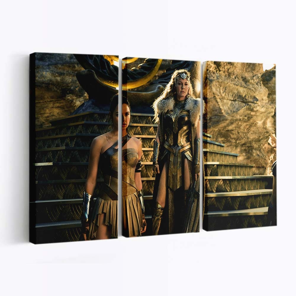 Wonder Woman With Her Mother Hippolyta Leinwandbilder | Wanddeko