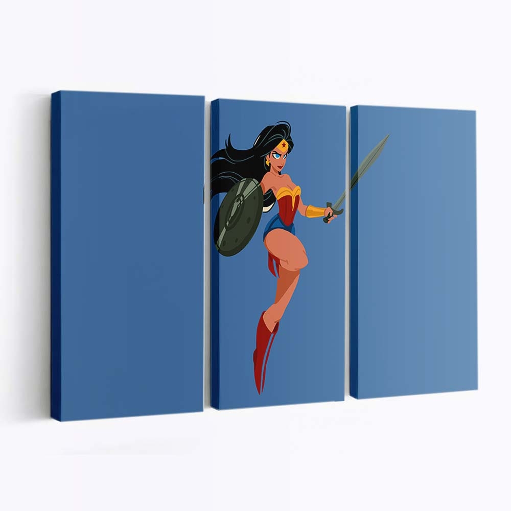 Wonder Woman Minimal 4 Leinwandbilder | Wanddeko