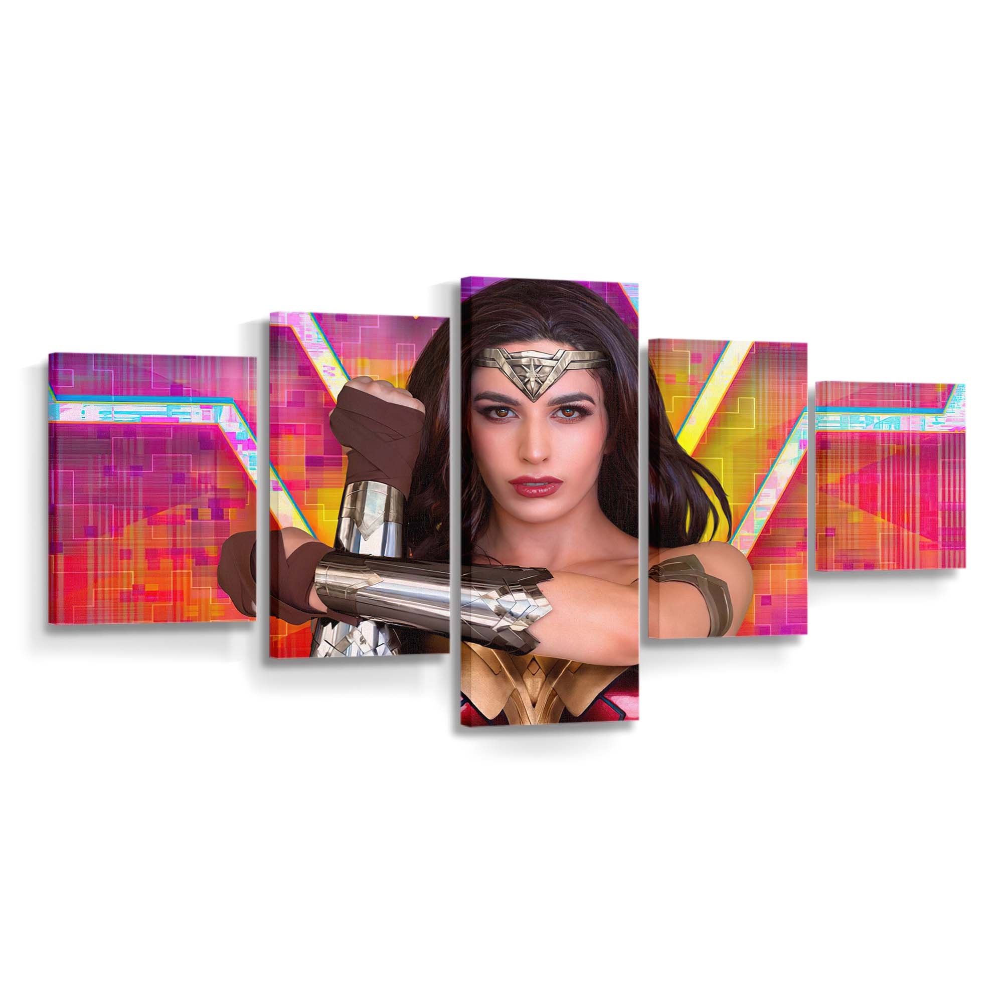 Wonder Woman Cosplay Retro Leinwandbilder | Wanddeko Wonder Woman Cosplay Retro Leinwandbilder | Wanddeko