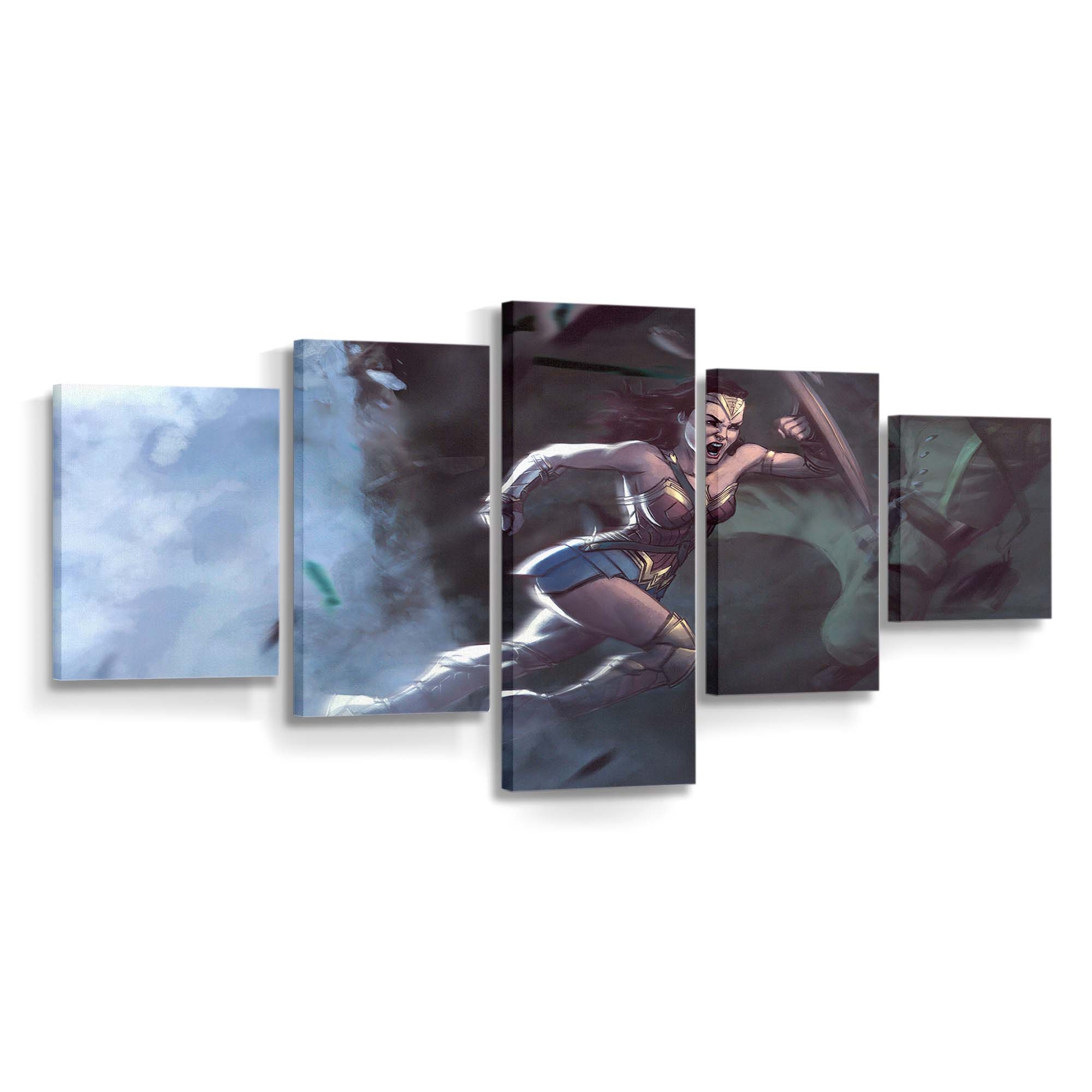 Wonder Woman Fighting With Enemies Leinwandbilder | Wanddeko Wonder Woman Fighting With Enemies Leinwandbilder | Wanddeko