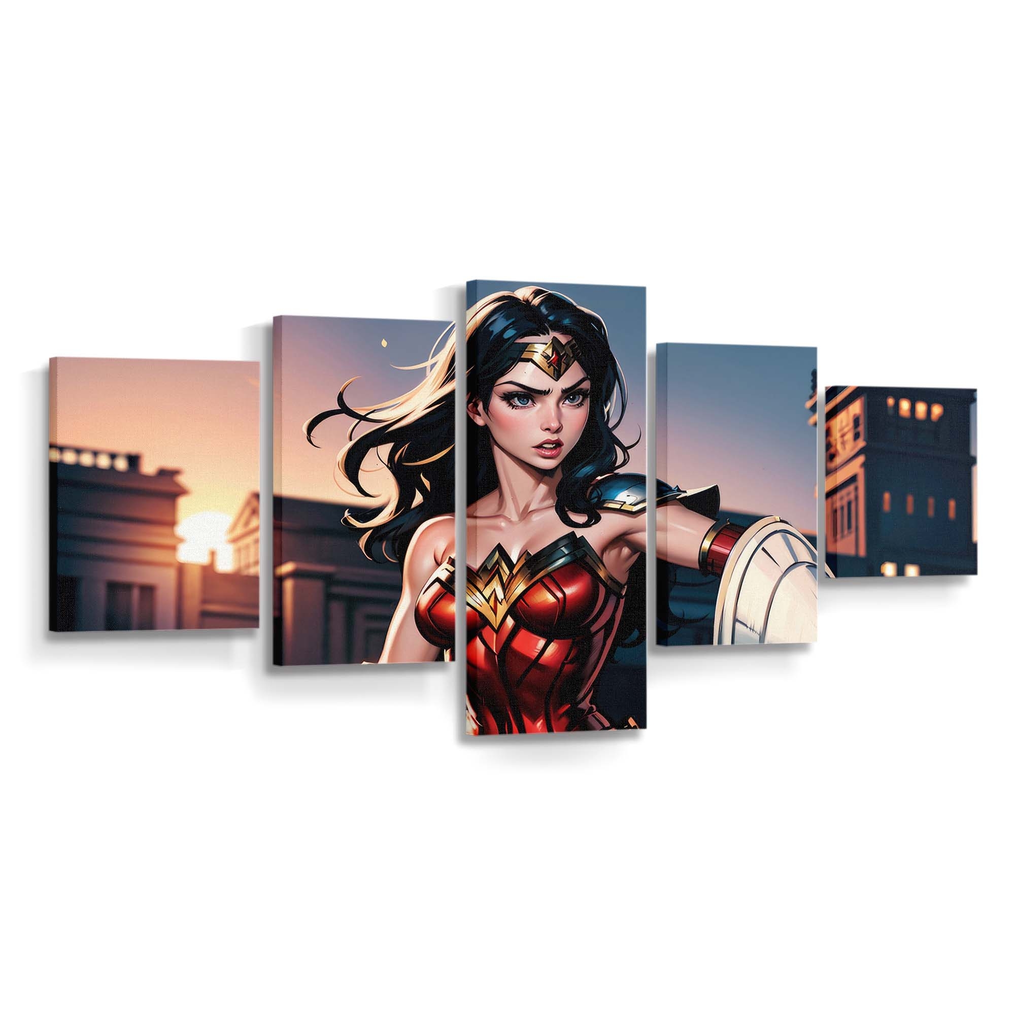 Wonder Woman In City Leinwandbilder | Wanddeko Wonder Woman In City Leinwandbilder | Wanddeko