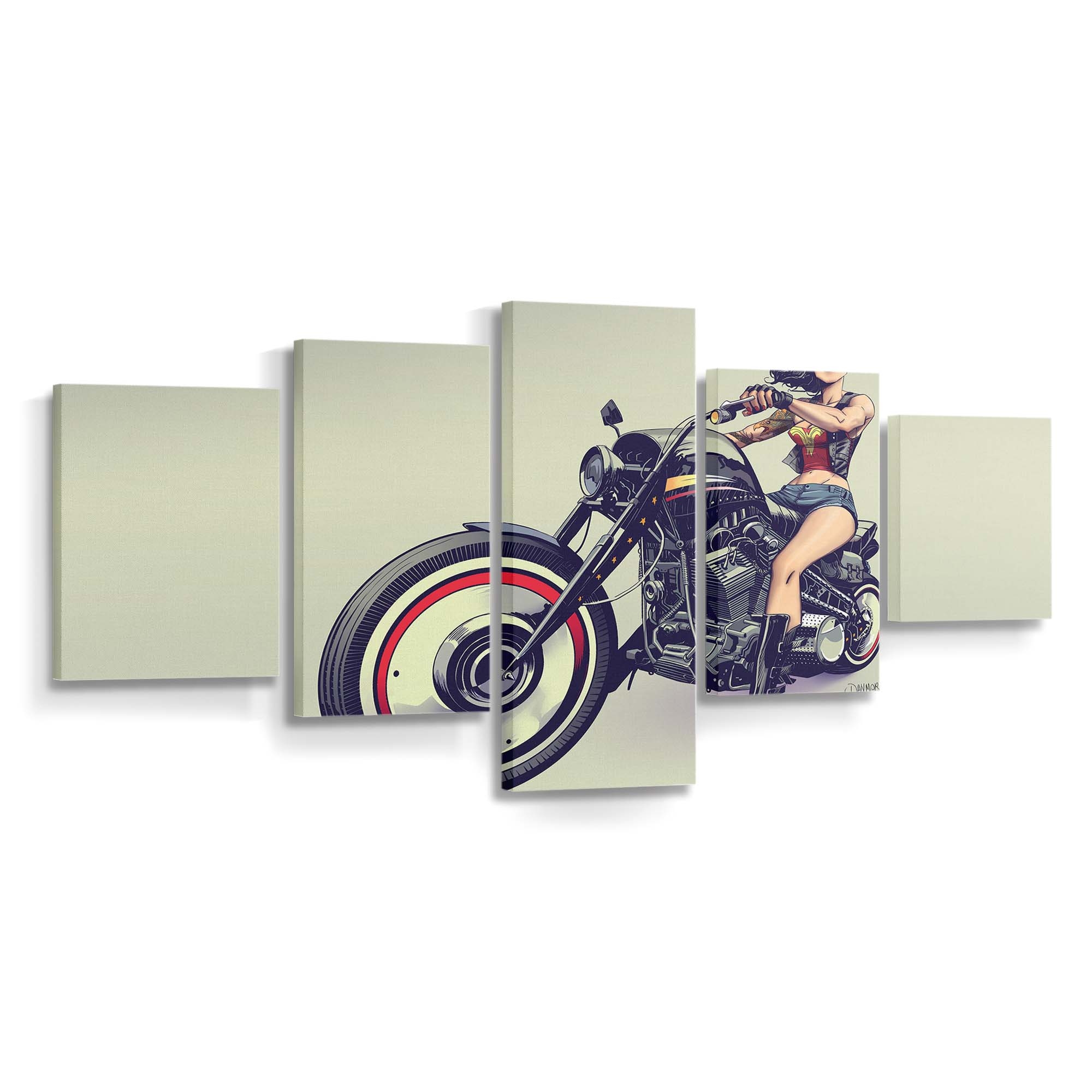 Wonder Woman On Bike Leinwandbilder | Wanddeko Wonder Woman On Bike Leinwandbilder | Wanddeko