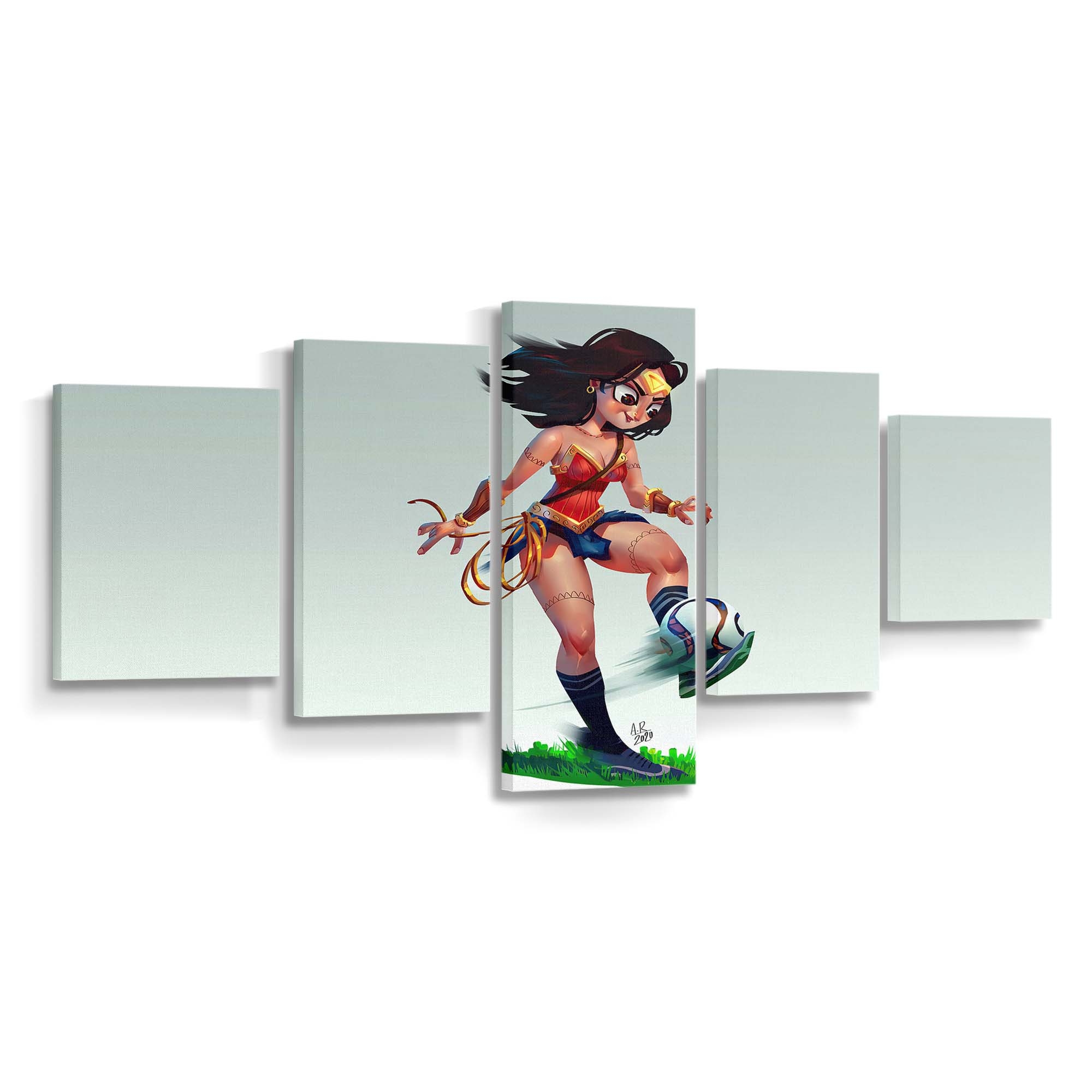 Wonder Woman Playing Football Leinwandbilder | Wanddeko Wonder Woman Playing Football Leinwandbilder | Wanddeko
