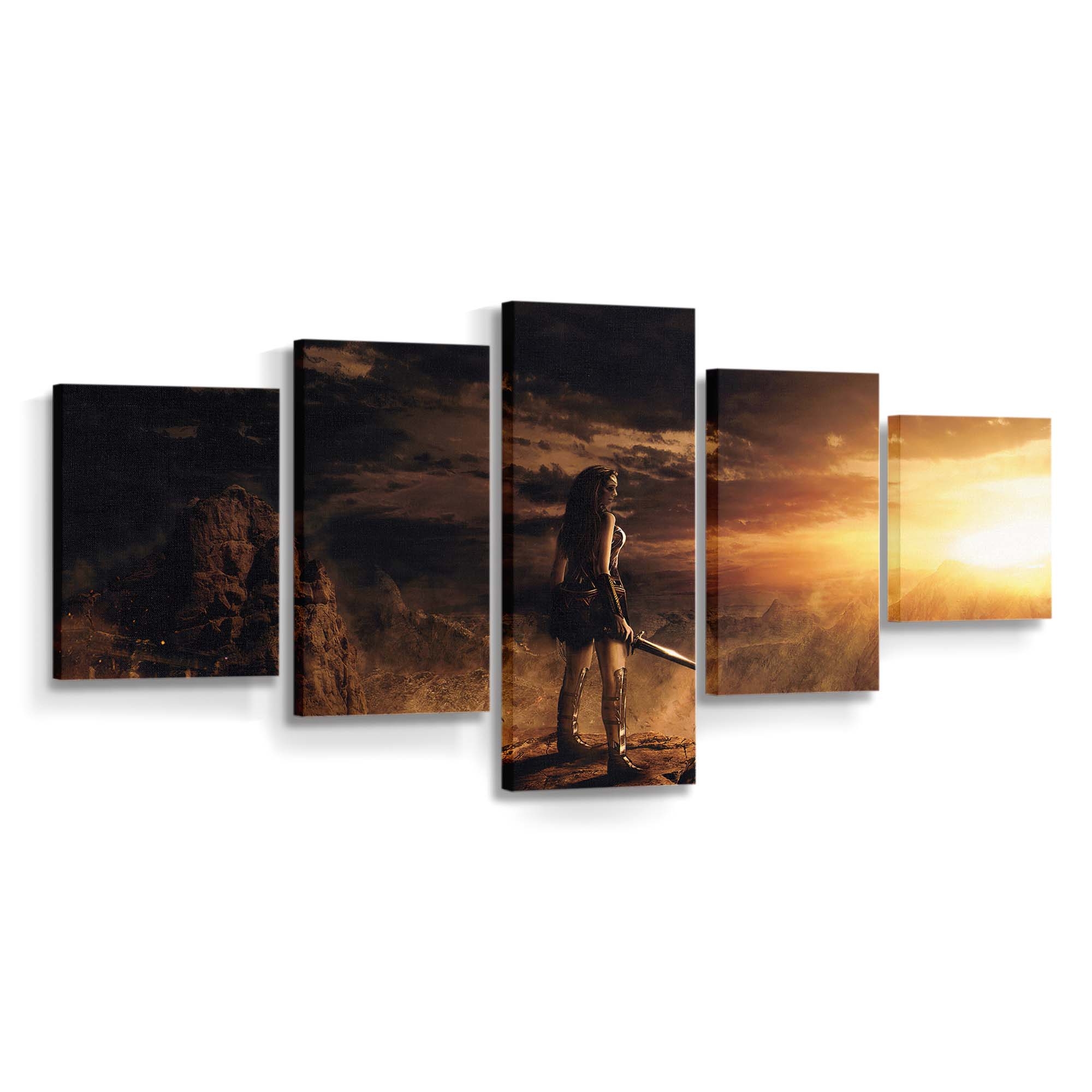 Wonder Woman Standing On Cliff Edge Leinwandbilder | Wanddeko Wonder Woman Standing On Cliff Edge Leinwandbilder | Wanddeko