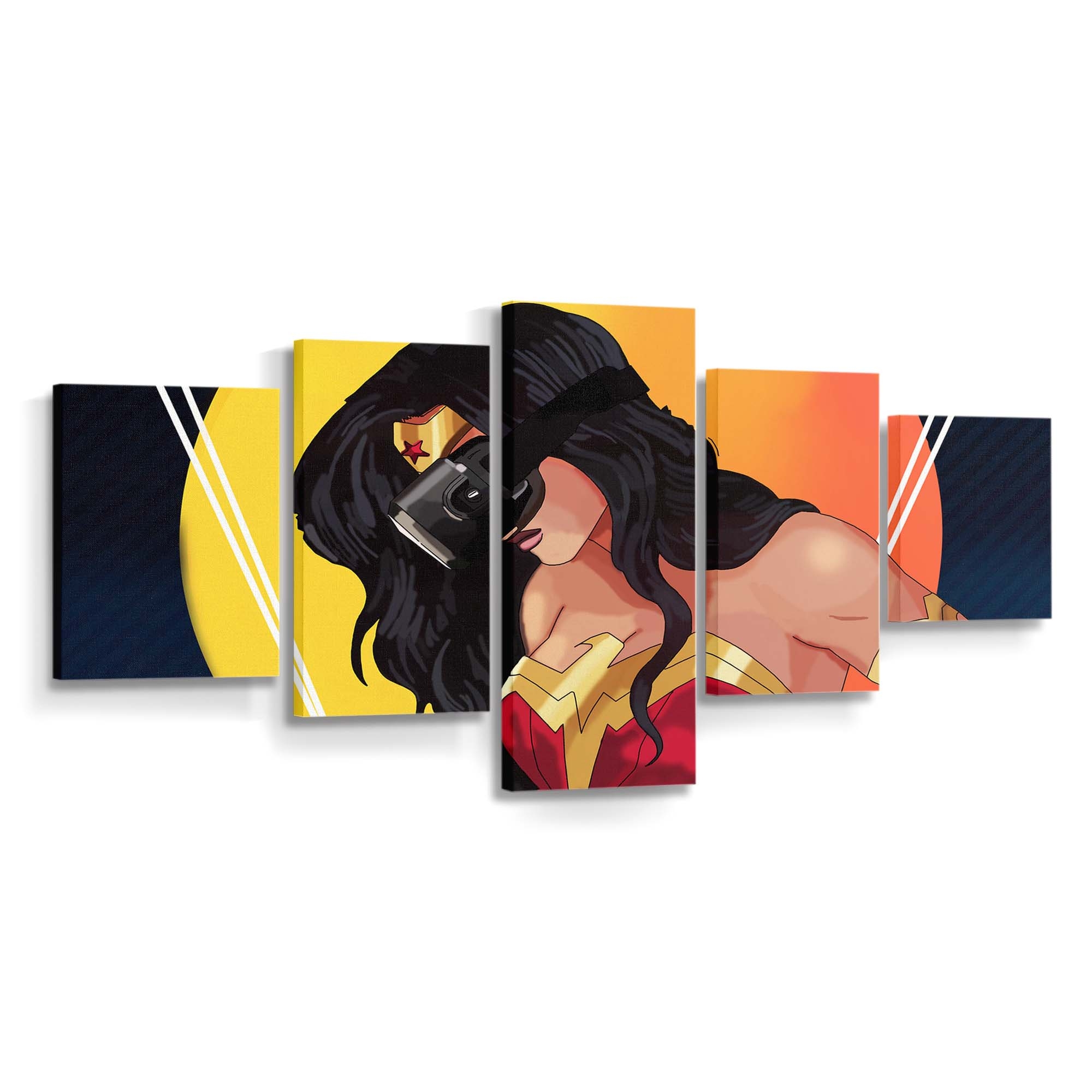 Wonder Woman Using Vr Headset Leinwandbilder | Wanddeko Wonder Woman Using Vr Headset Leinwandbilder | Wanddeko