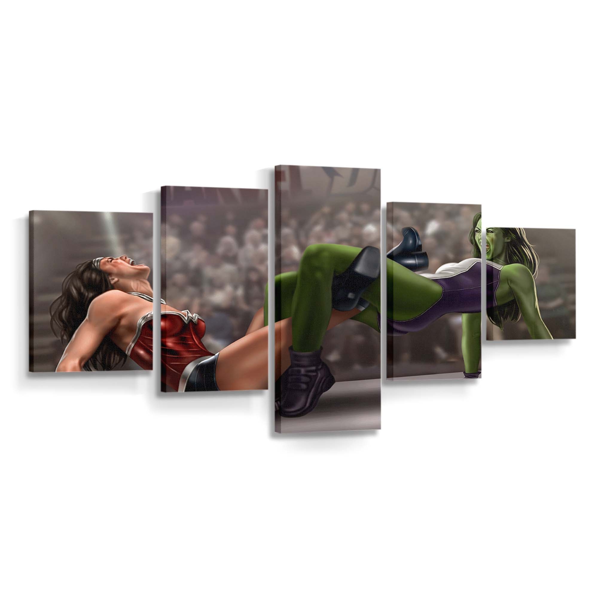 Wonder Woman Vs She Hulk Leinwandbilder | Wanddeko Wonder Woman Vs She Hulk Leinwandbilder | Wanddeko