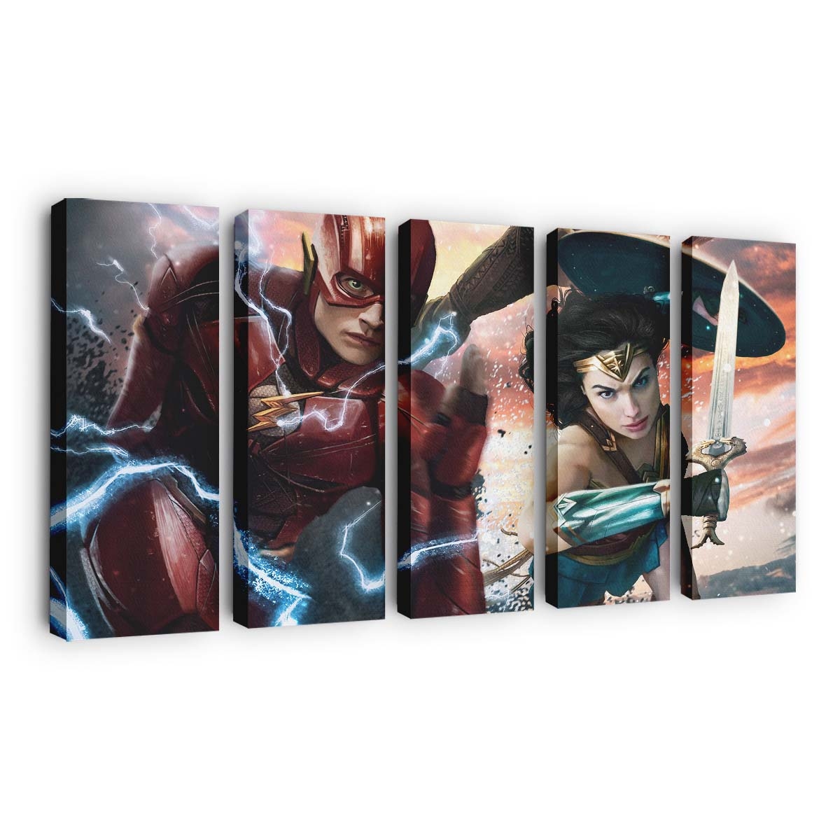 Snyder Cut Justice League Heroes Leinwandbilder | Wanddeko