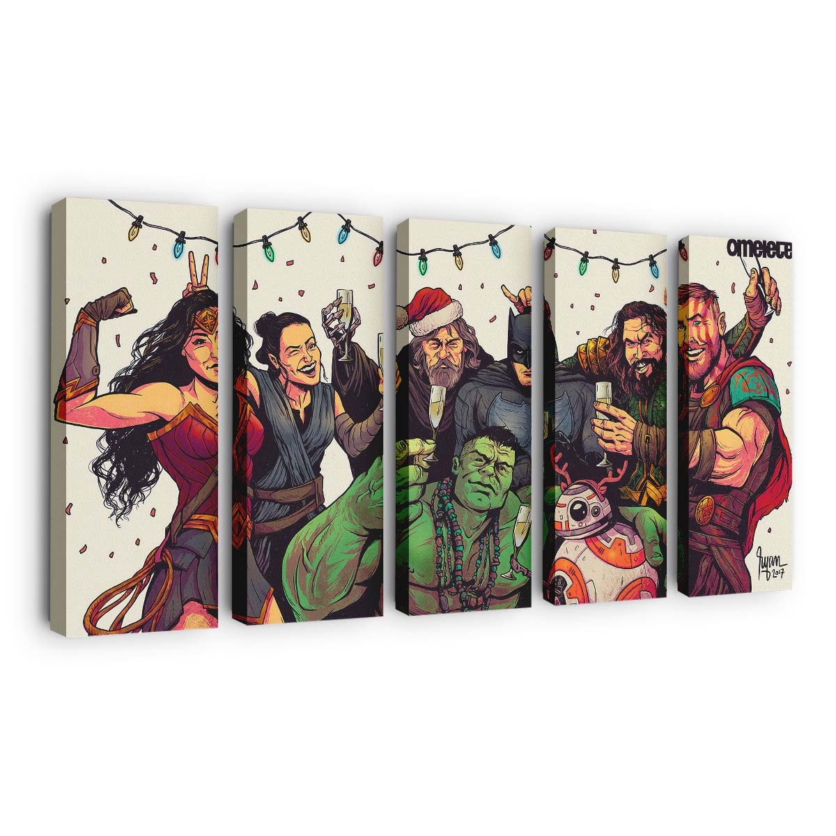 Superheroes Celebrating Leinwandbilder | Wanddeko Superheroes Celebrating Leinwandbilder | Wanddeko – Bild 4