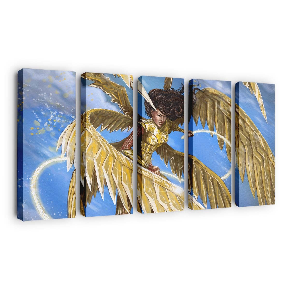 Wonder Woman 1984 Golden Eagle Armour Leinwandbilder | Wanddeko