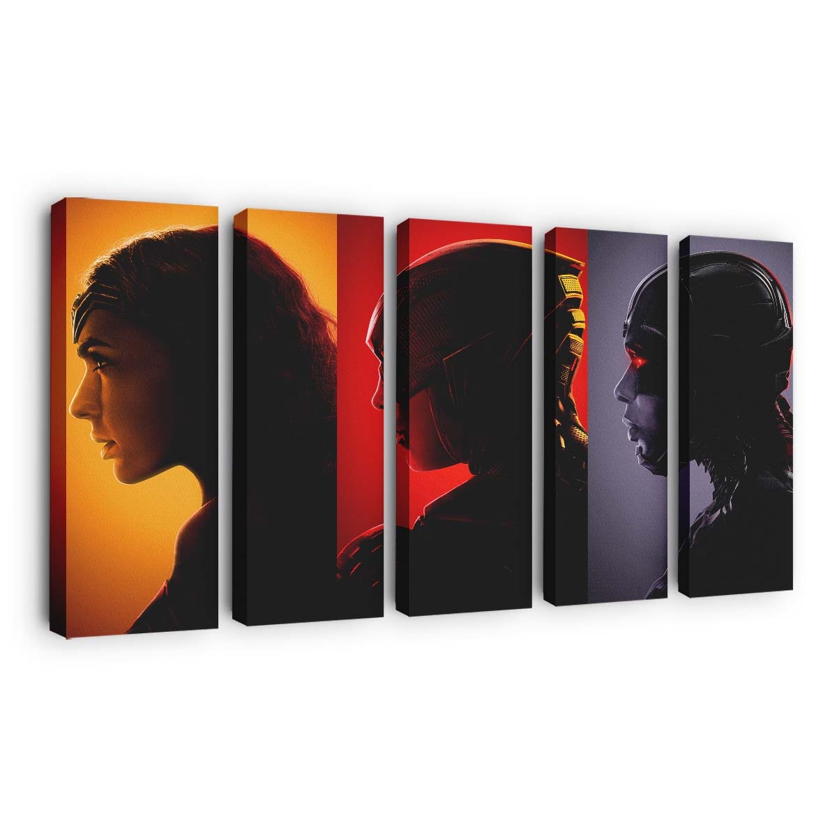 Wonder Woman Flash Cyborg Justice League Leinwandbilder | Wanddeko