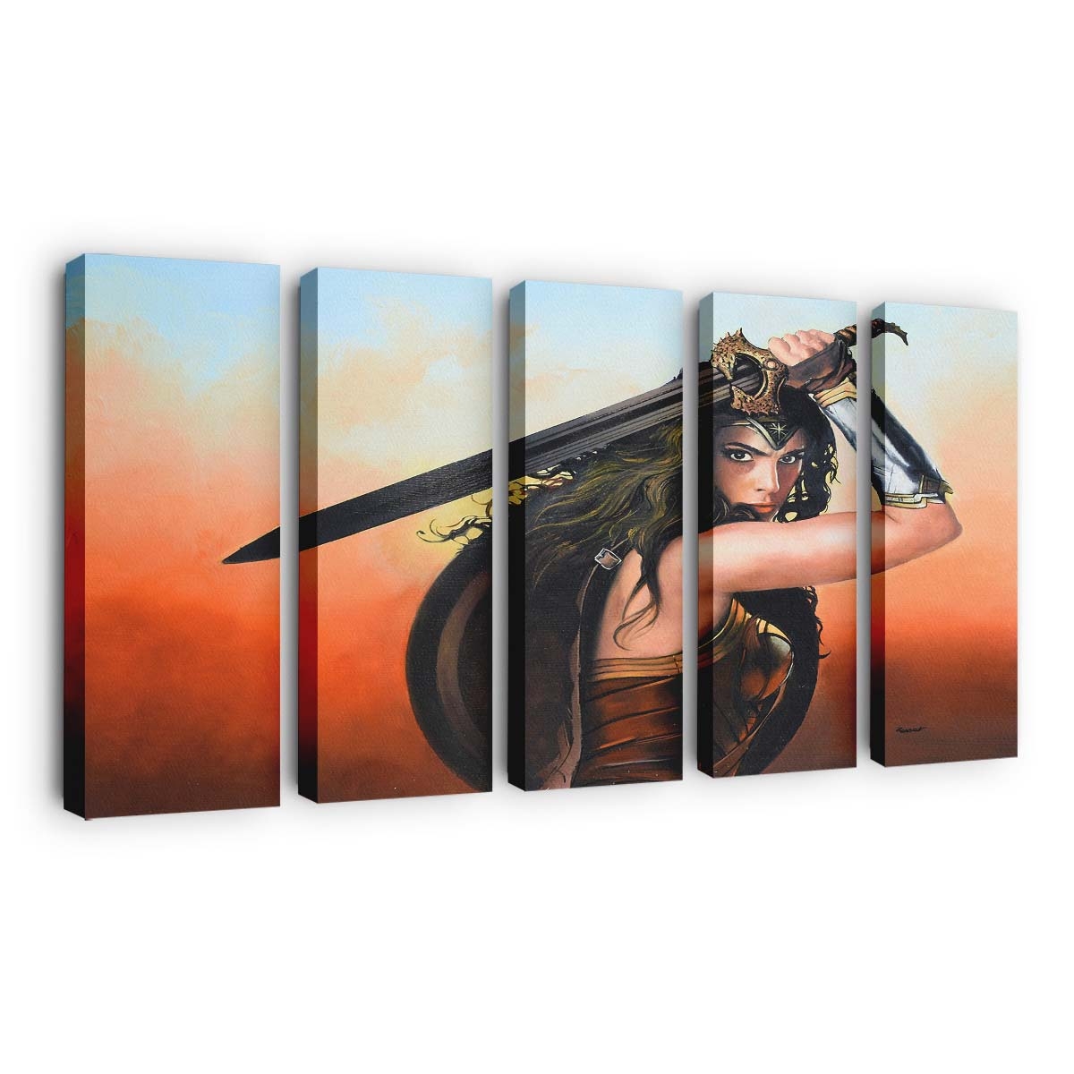 Wonder Woman Gal Gadot 4 Leinwandbilder | Wanddeko