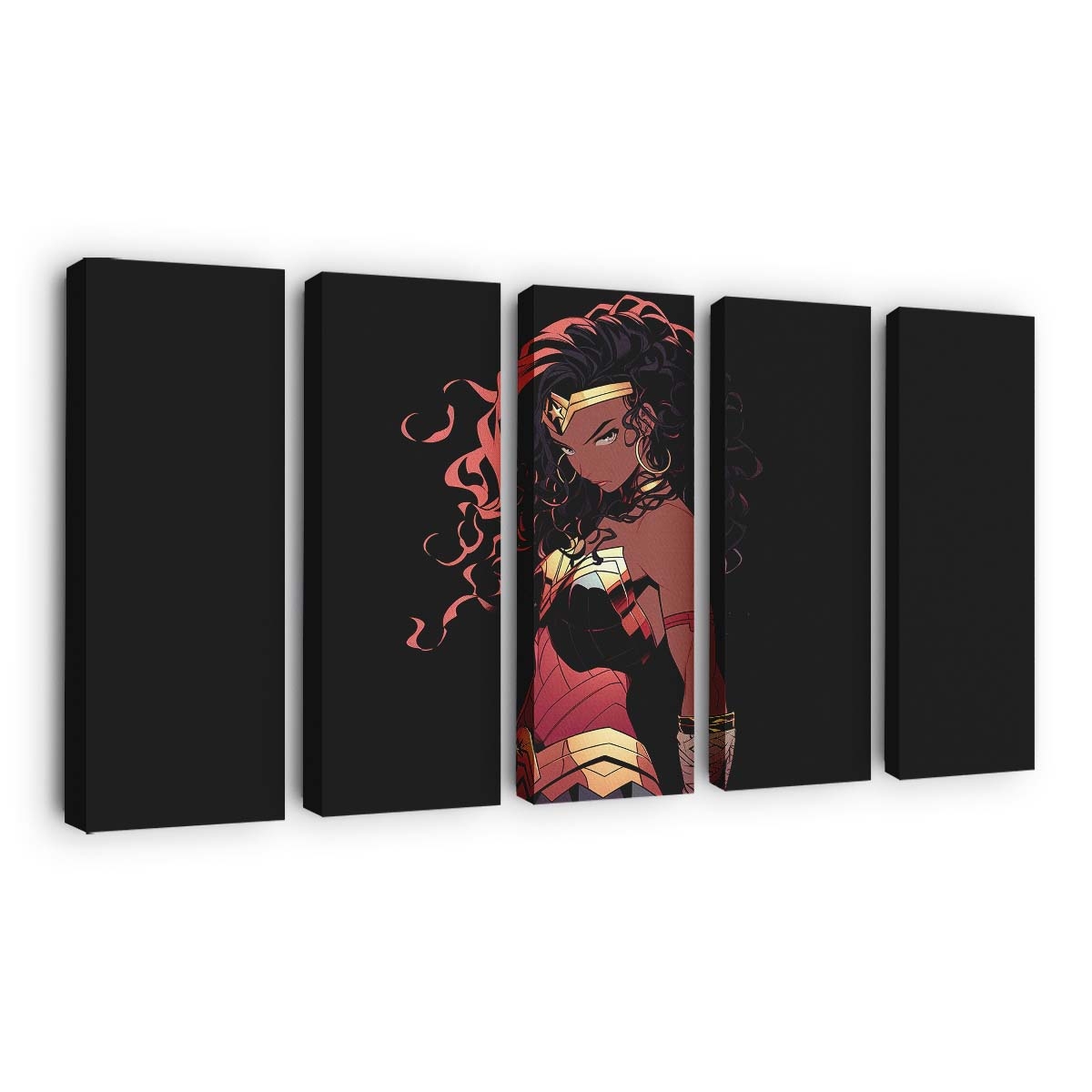 Wonder Woman In The Dark Minimal Leinwandbilder | Wanddeko