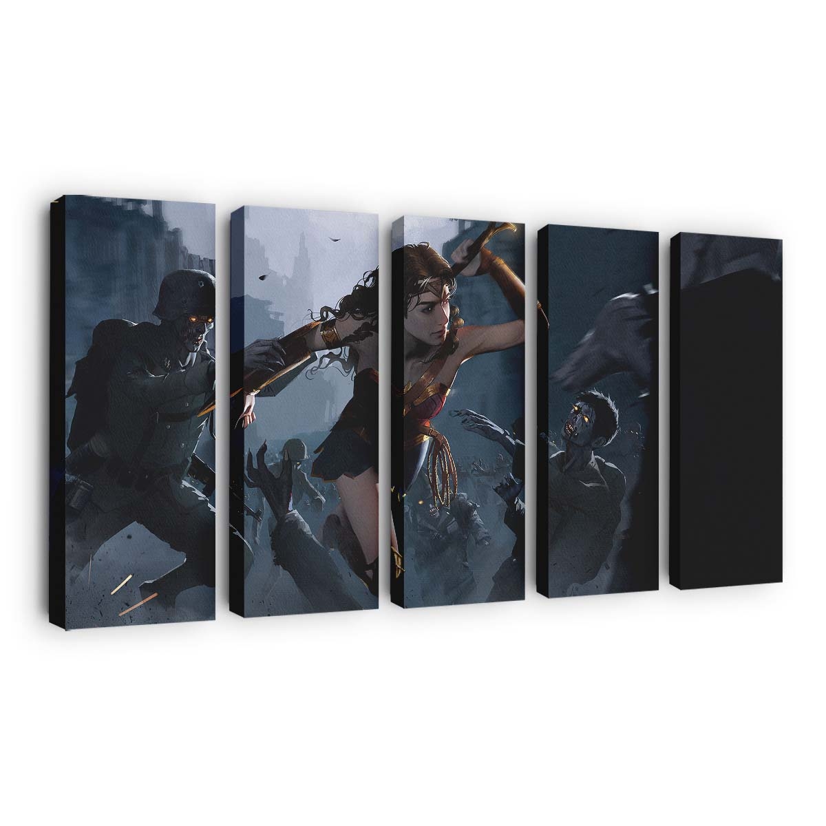 Wonder Woman Killing Zombie Leinwandbilder | Wanddeko