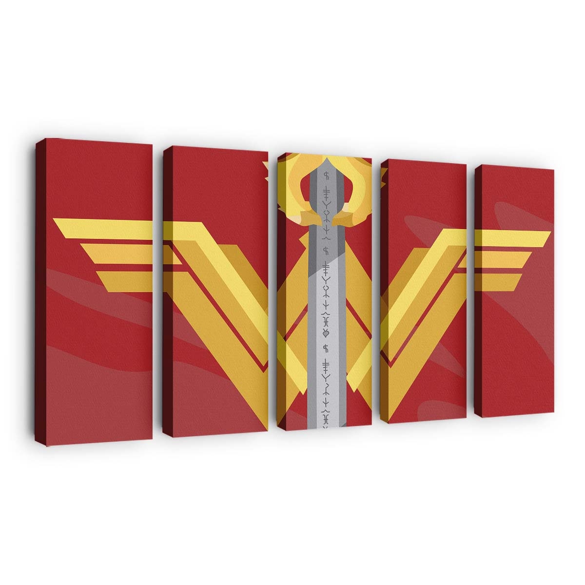 Wonder Woman Logo Minimalist Leinwandbilder | Wanddeko