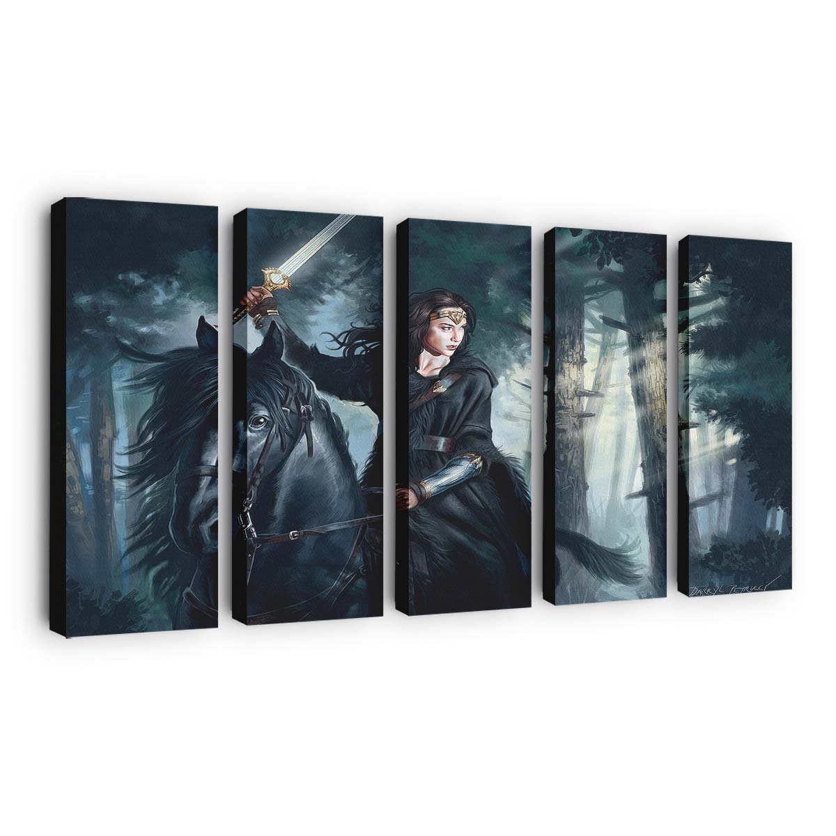 Wonder Woman On Horse Leinwandbilder | Wanddeko