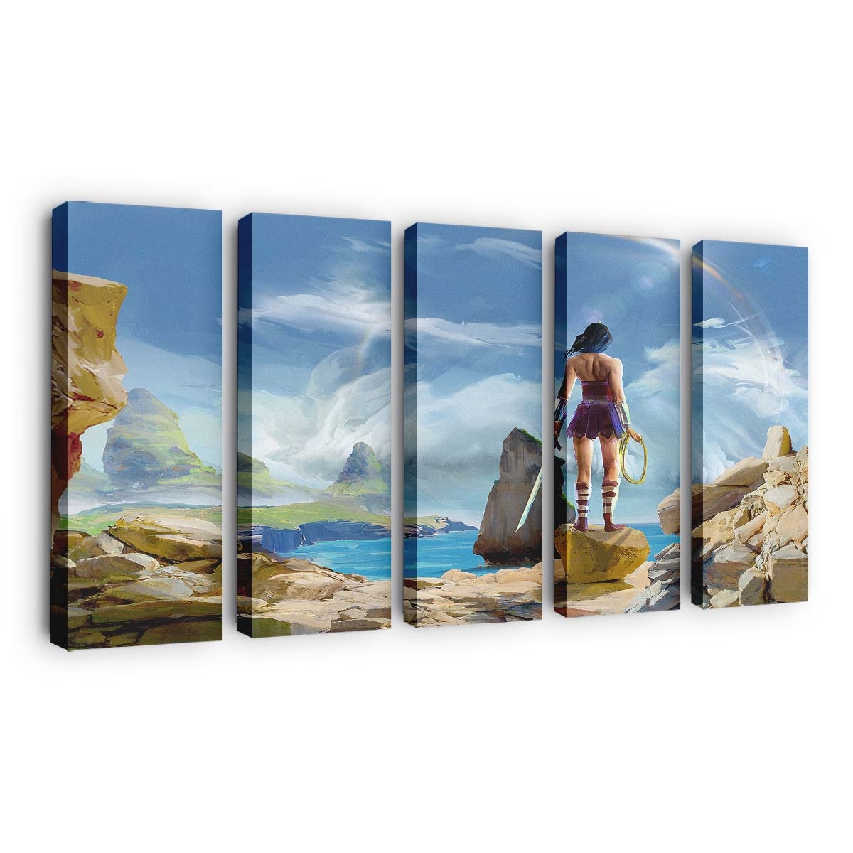 Wonder Woman Paint Art 3 Leinwandbilder | Wanddeko