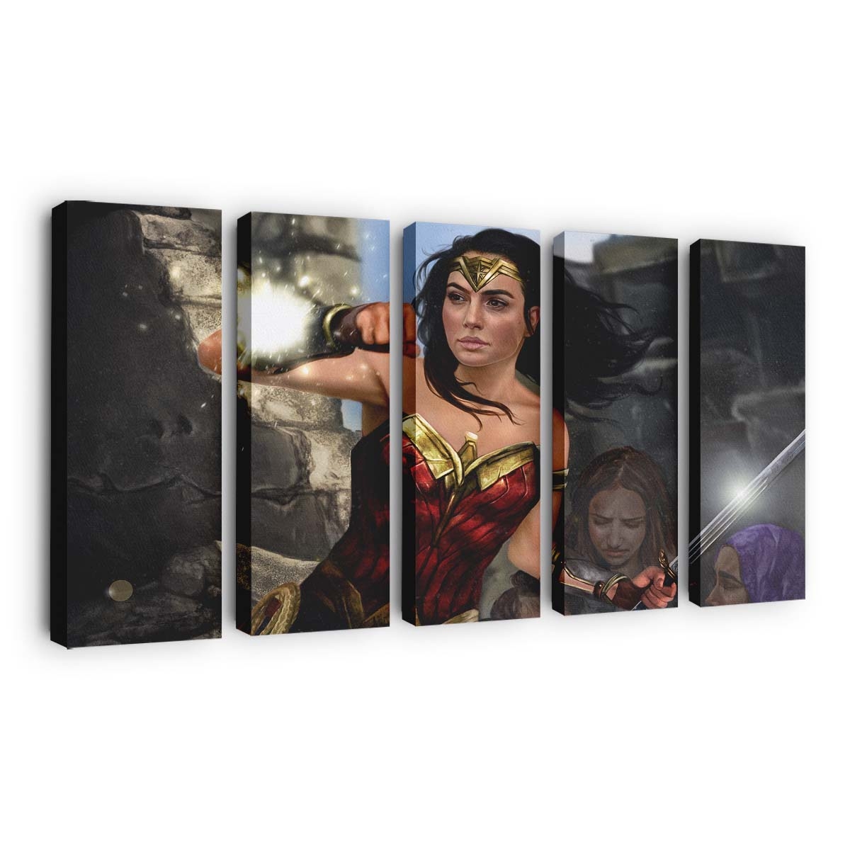 Wonder Woman Paint Art 4 Leinwandbilder | Wanddeko