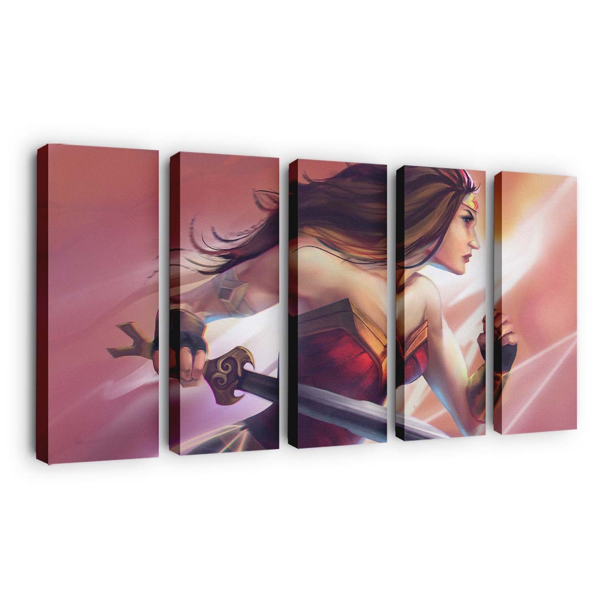 Wonder Woman Paint Art 5 Leinwandbilder | Wanddeko