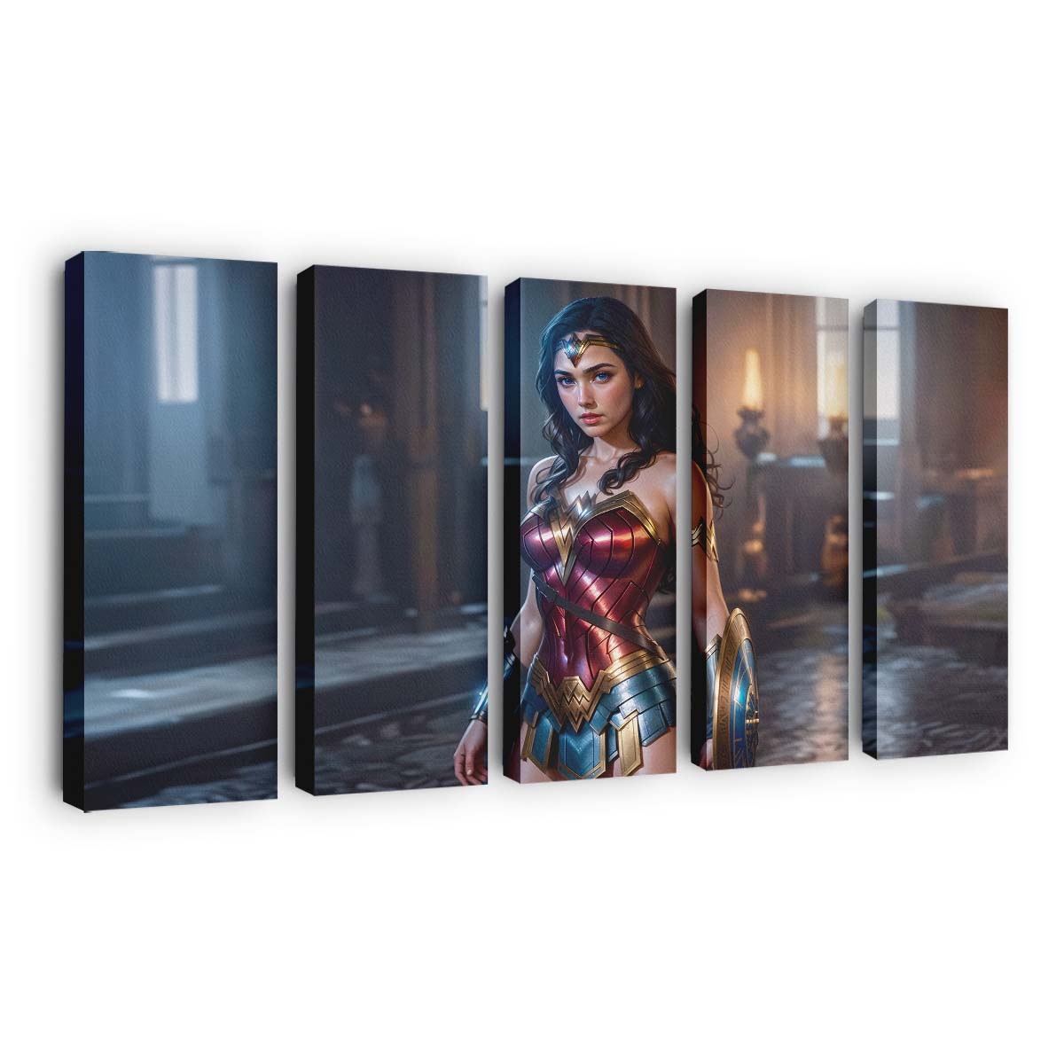 Wonder Woman S Defiant Grace Leinwandbilder | Wanddeko