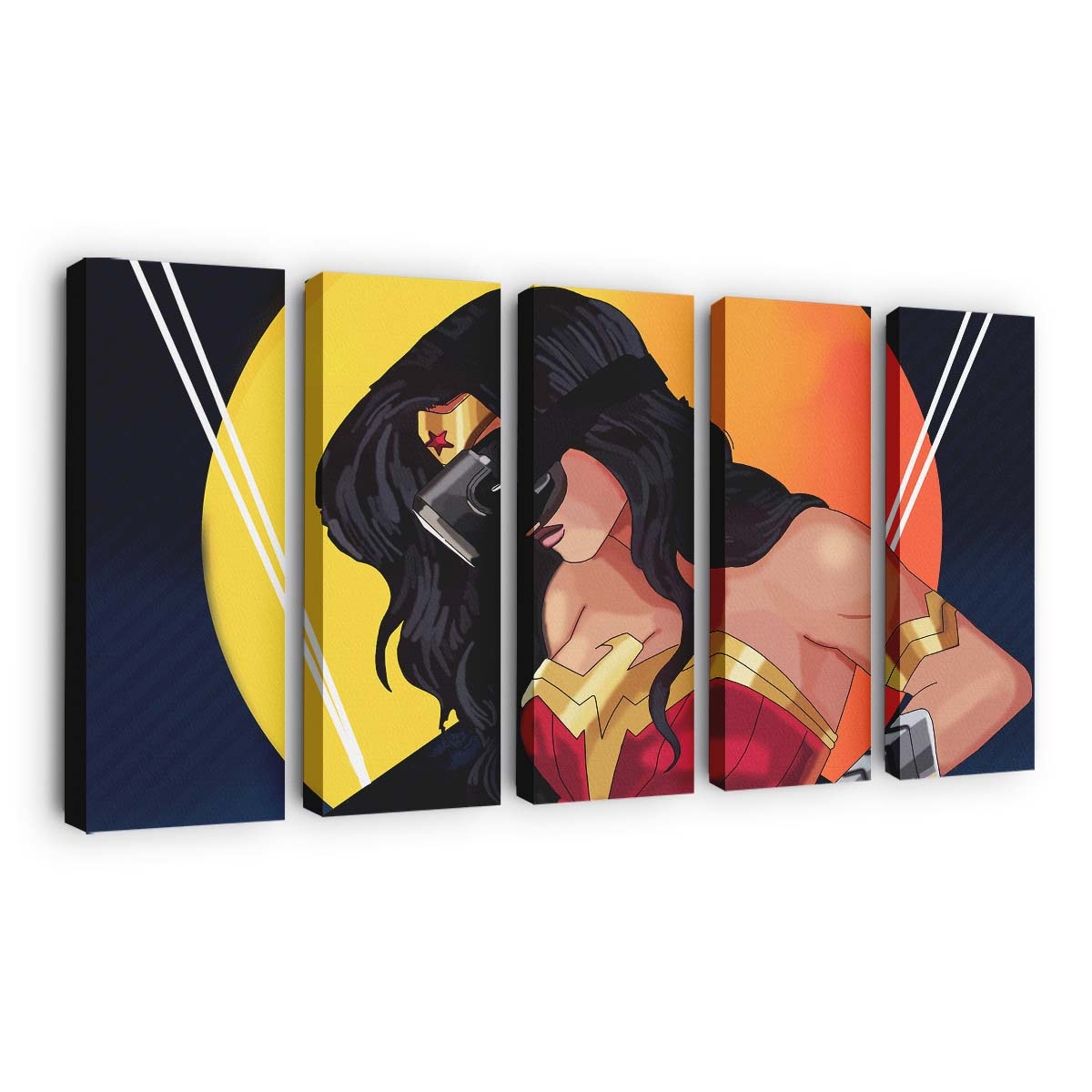 Wonder Woman Using Vr Headset Leinwandbilder | Wanddeko