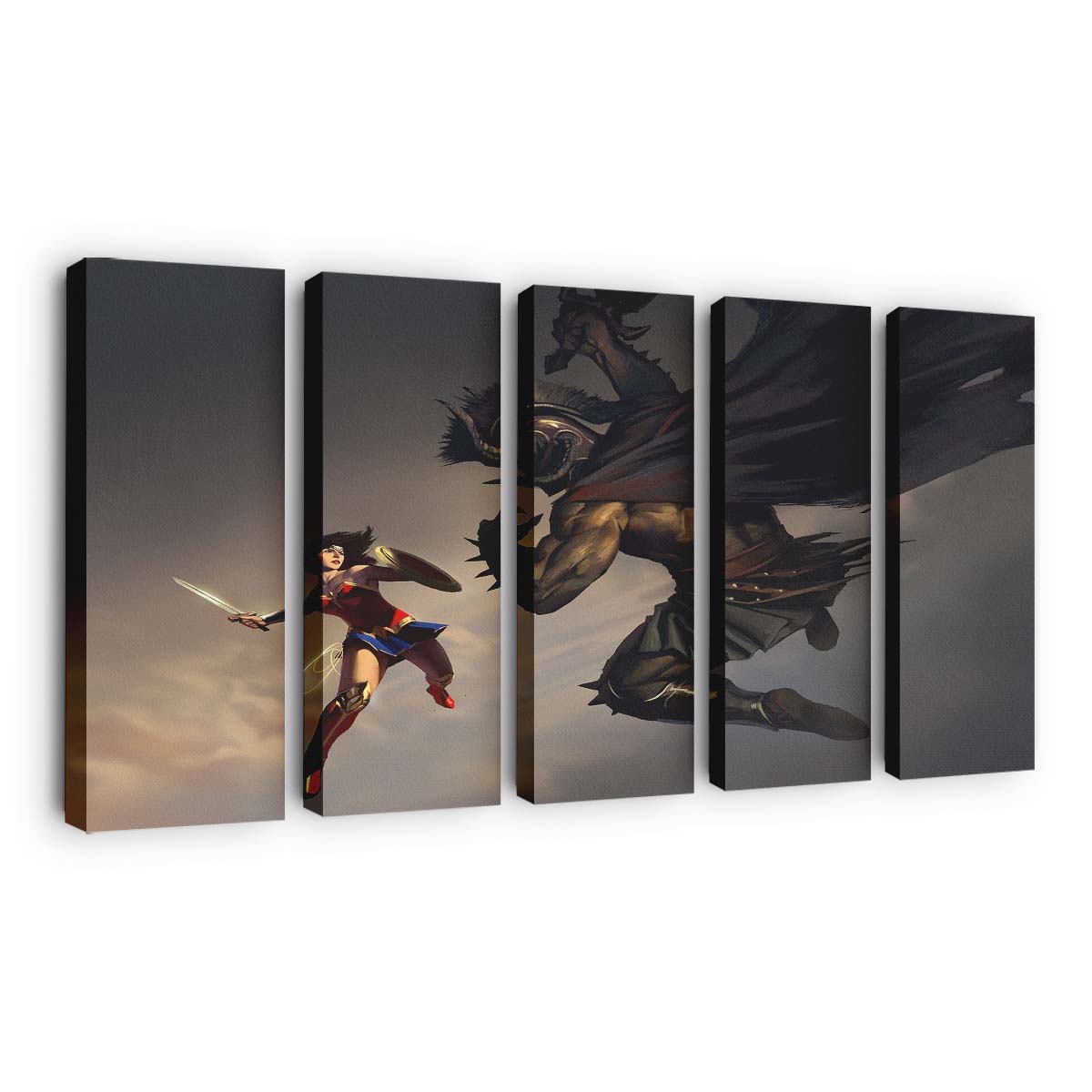 Wonder Woman Vs Ares Artwork Leinwandbilder | Wanddeko