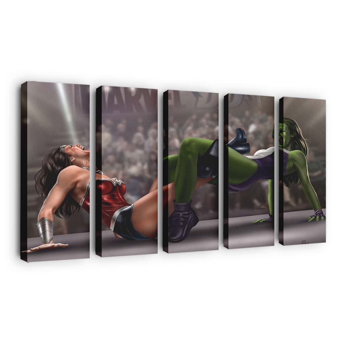 Wonder Woman Vs She Hulk Leinwandbilder | Wanddeko
