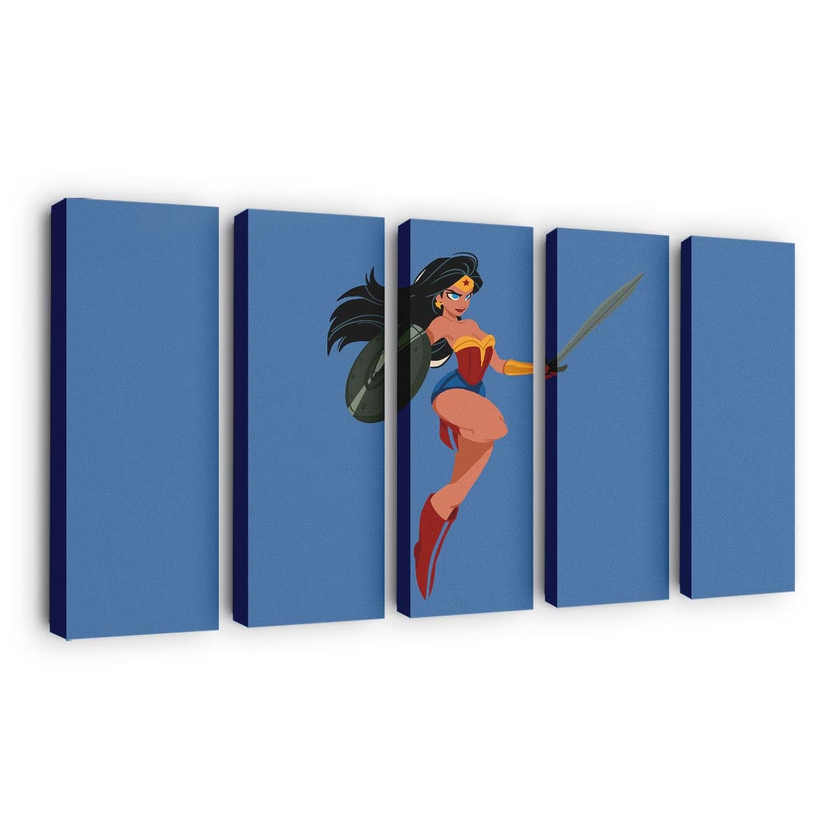 Wonder Woman Minimal 4 Leinwandbilder | Wanddeko
