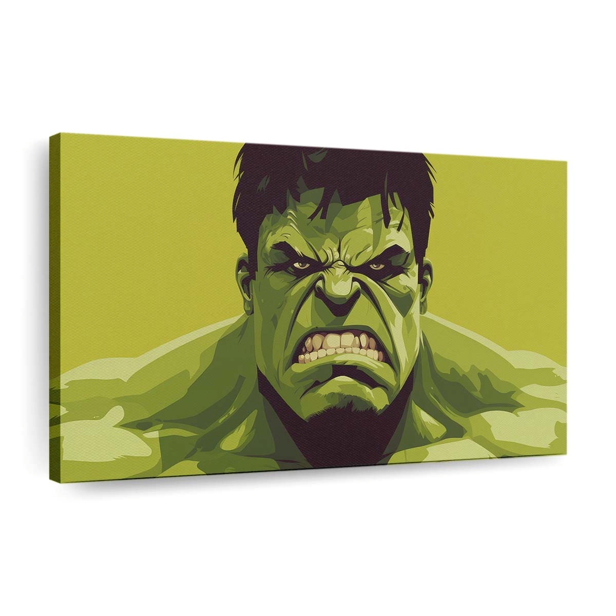 Wütender Hulk Minimal Leinwandbild Wanddeko