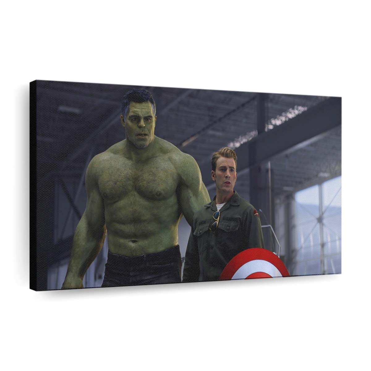 Captain America und Hulk Zeitreise Avengers End Game Leinwandbild Wanddeko