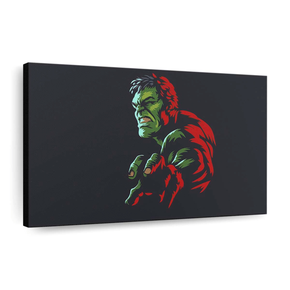 Hulk Minimal Art Leinwandbild Wanddeko